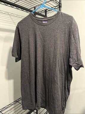 Patagonia Men's Dark Charcoal Crew Neck T-Shirt